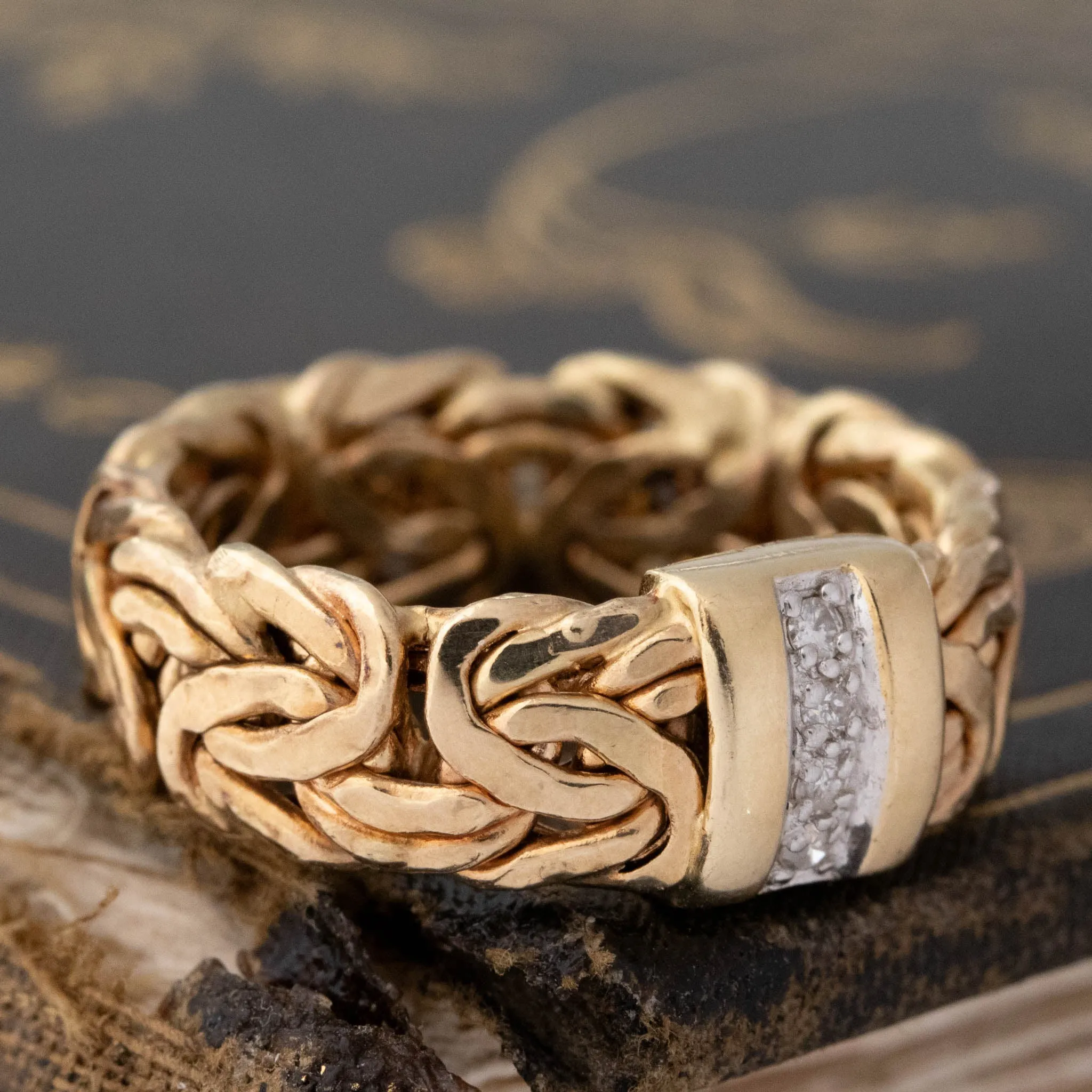 Vintage Diamond Woven Band