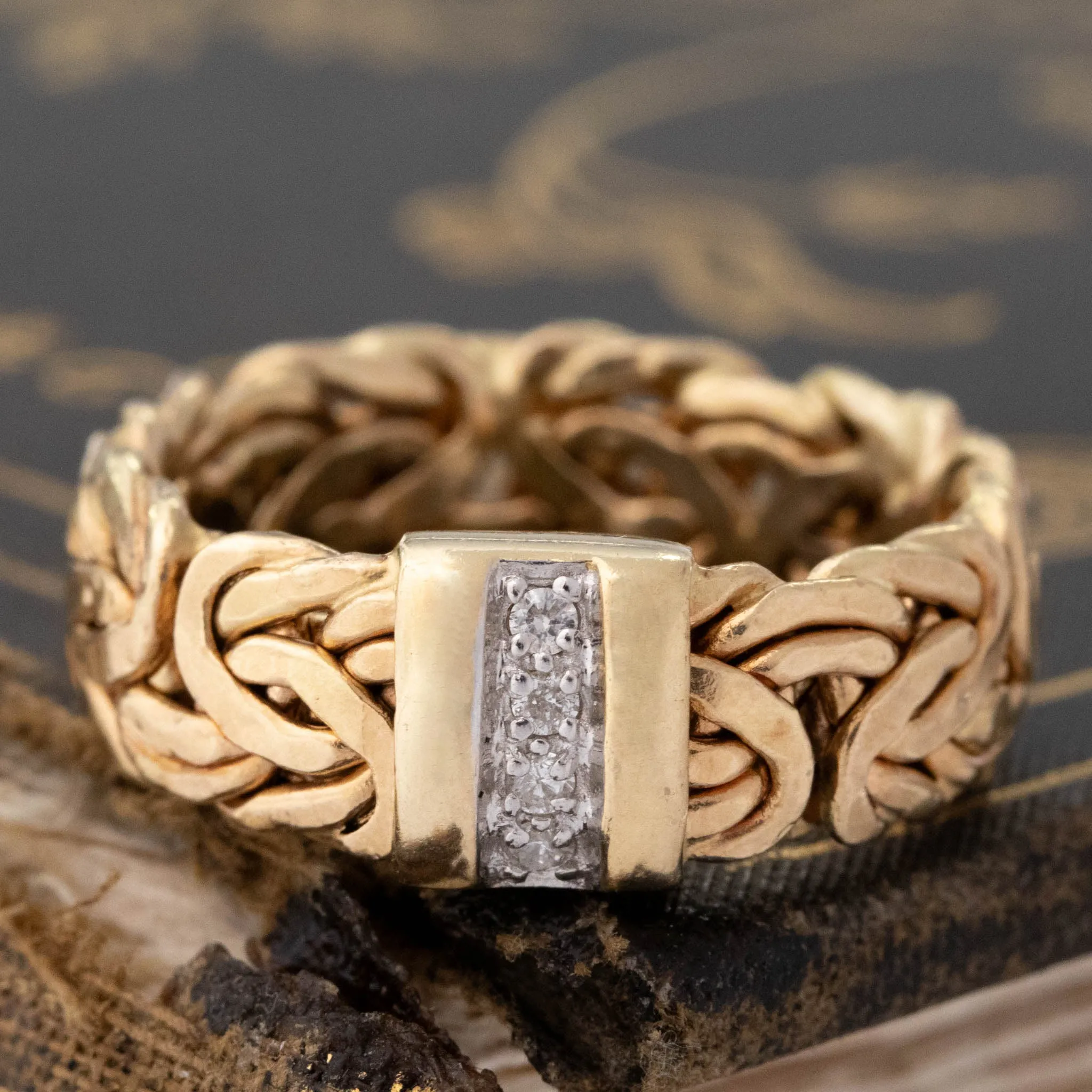 Vintage Diamond Woven Band