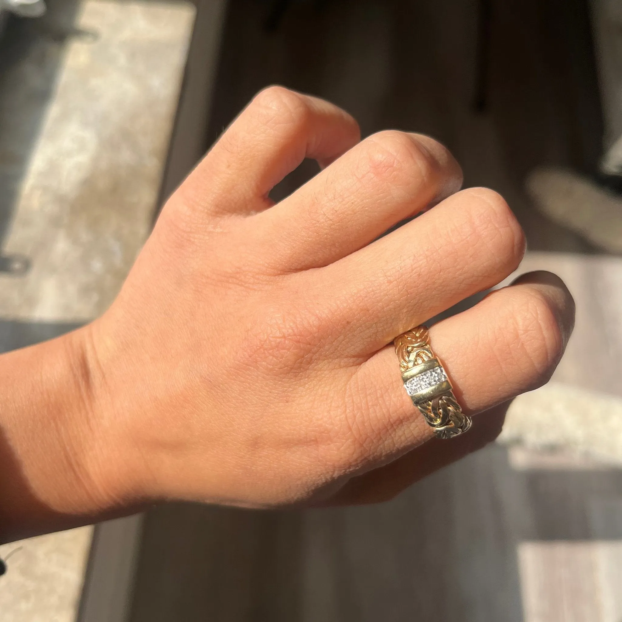 Vintage Diamond Woven Band
