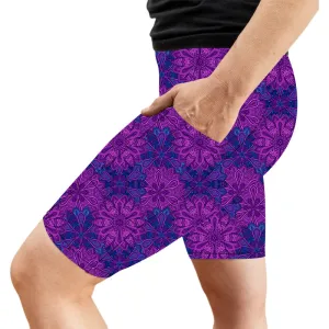 Violet Vortex Deluxe Pocket Shorts