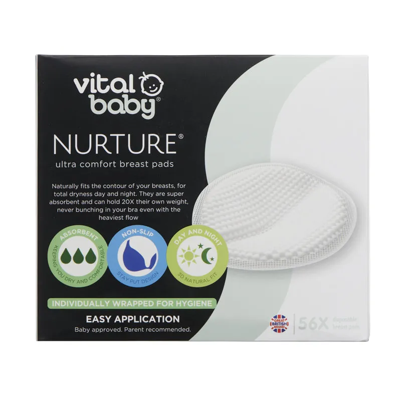 Vital Baby NURTURE Ultra Comfort Breast Pads 56Pk