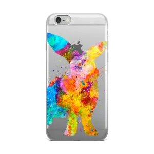 Watercolor Bunny Rabbit Clear iPhone Case
