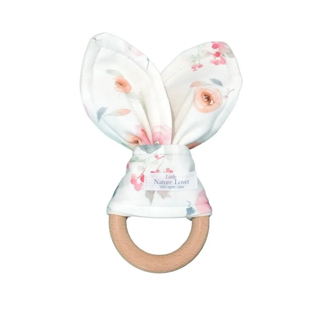 Watercolor Floral | Organic Baby Gift Basket 7pcs | Baby Girl