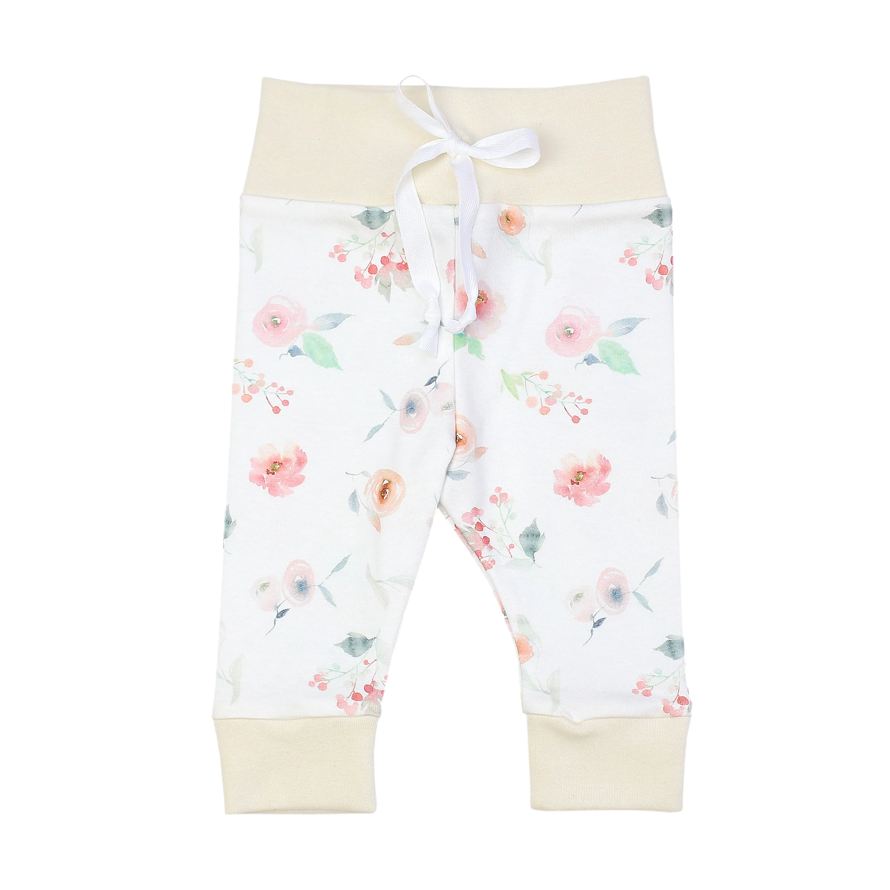 Watercolor Floral | Organic Baby Gift Basket 7pcs | Baby Girl