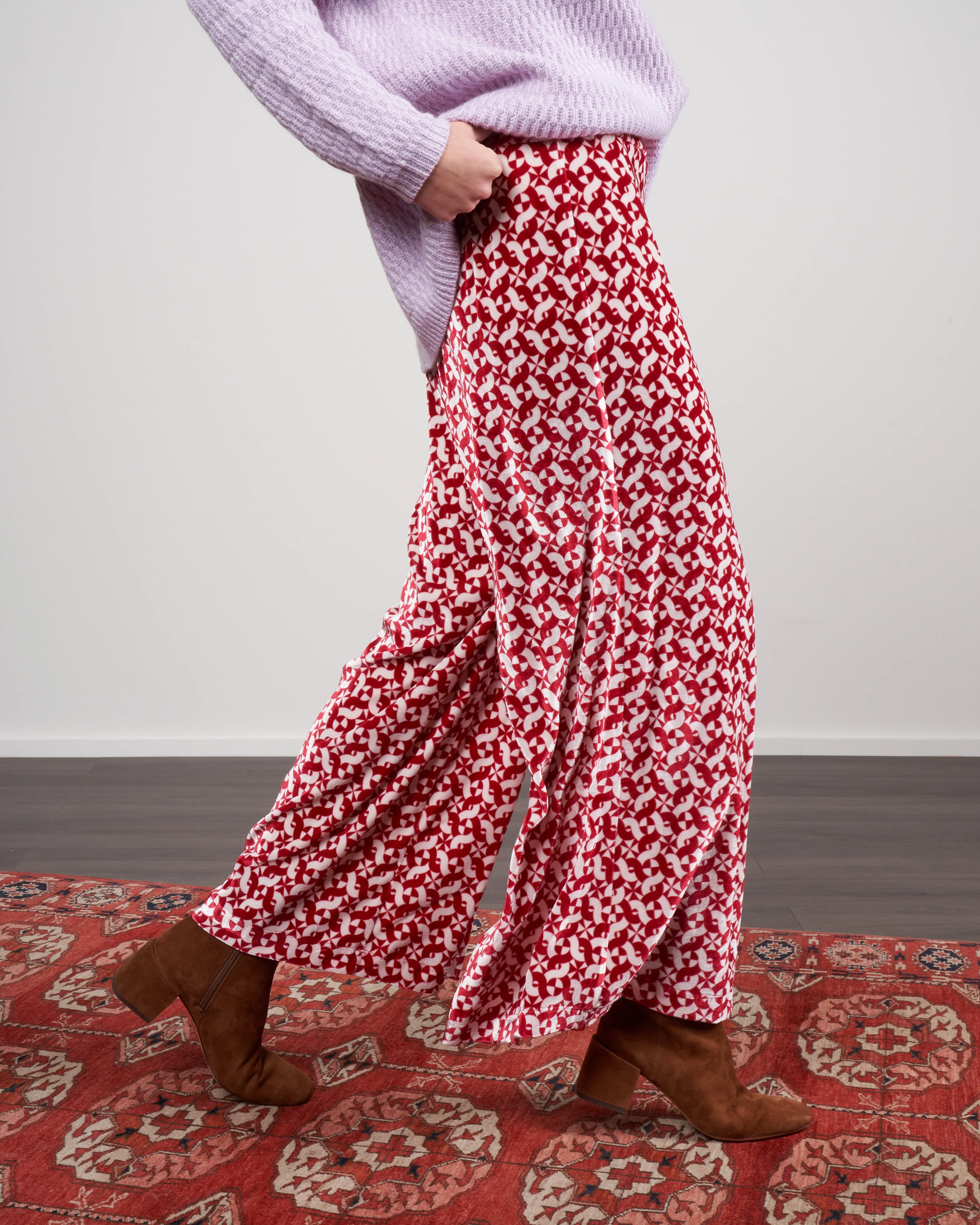 wharf pant - red
