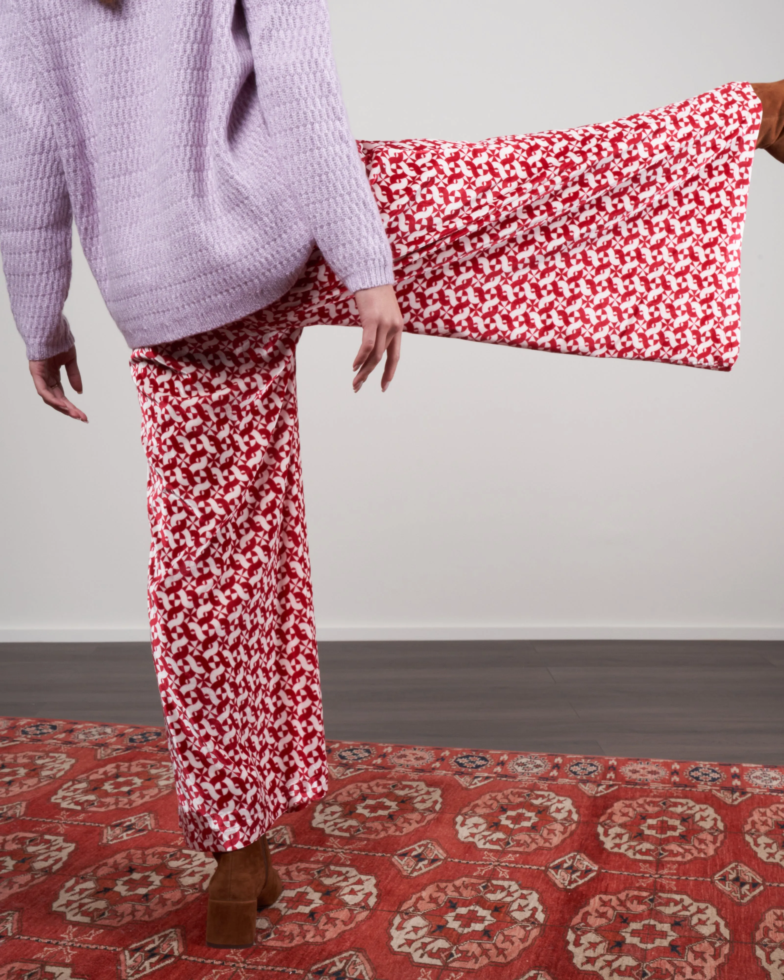 wharf pant - red
