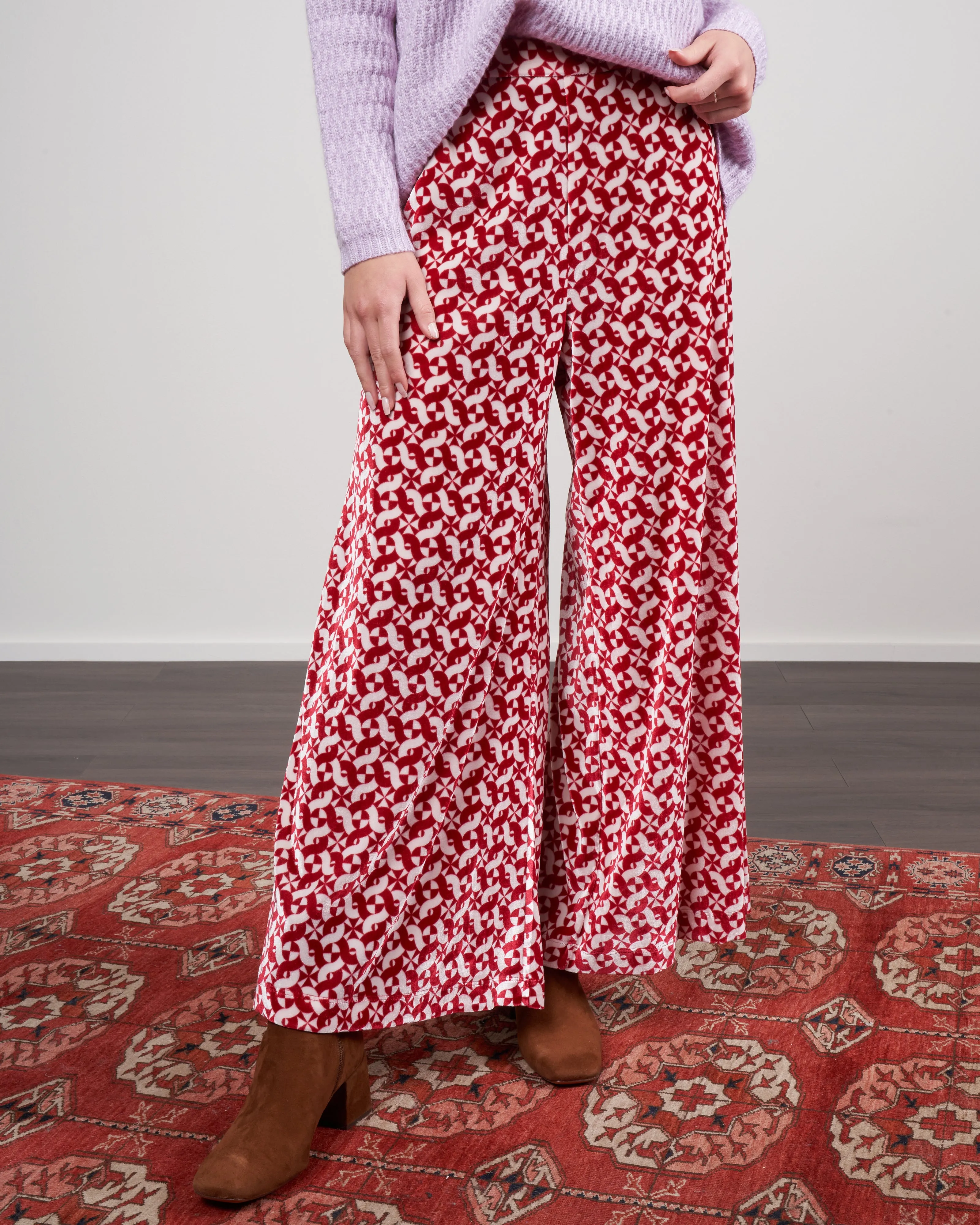 wharf pant - red