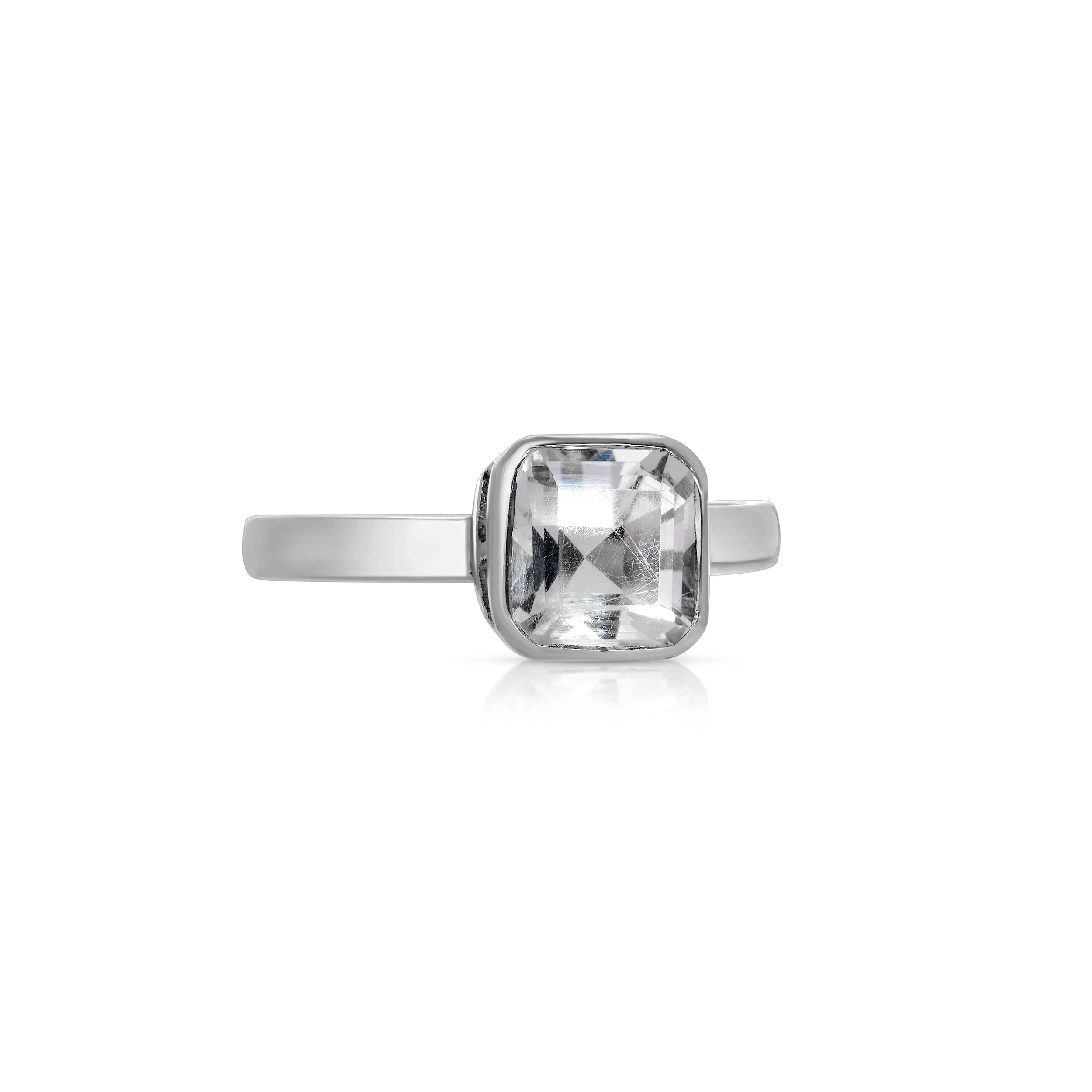 White Spinel Dress Ring