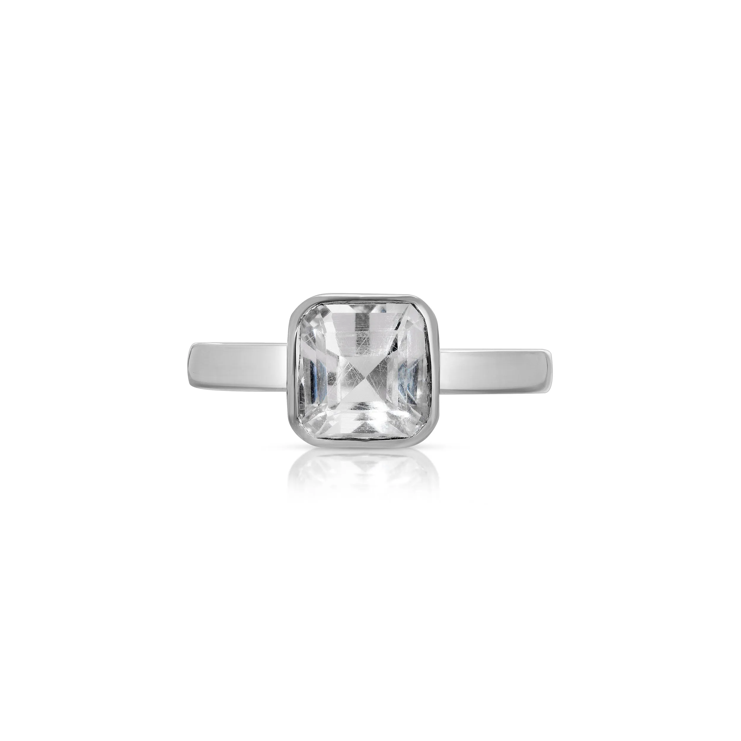 White Spinel Dress Ring