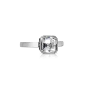 White Spinel Dress Ring