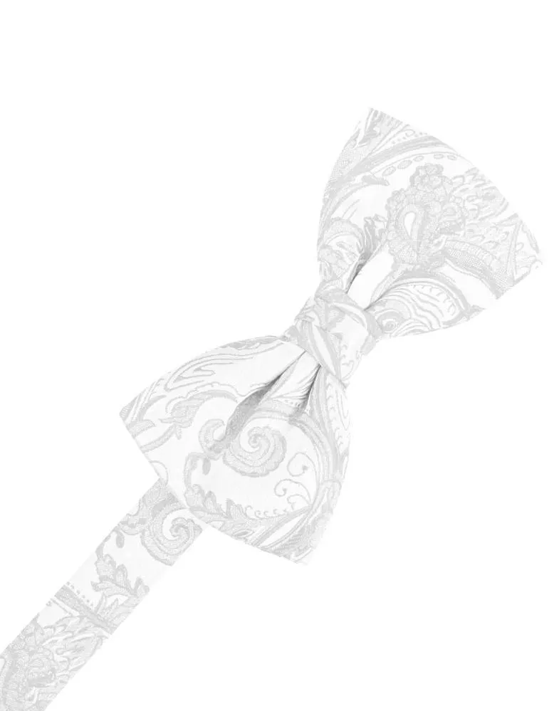 White Tapestry Kids Bow Tie