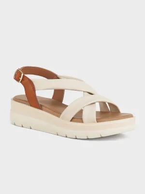 Womens "LUELLA" Casual Cross Over Sandals