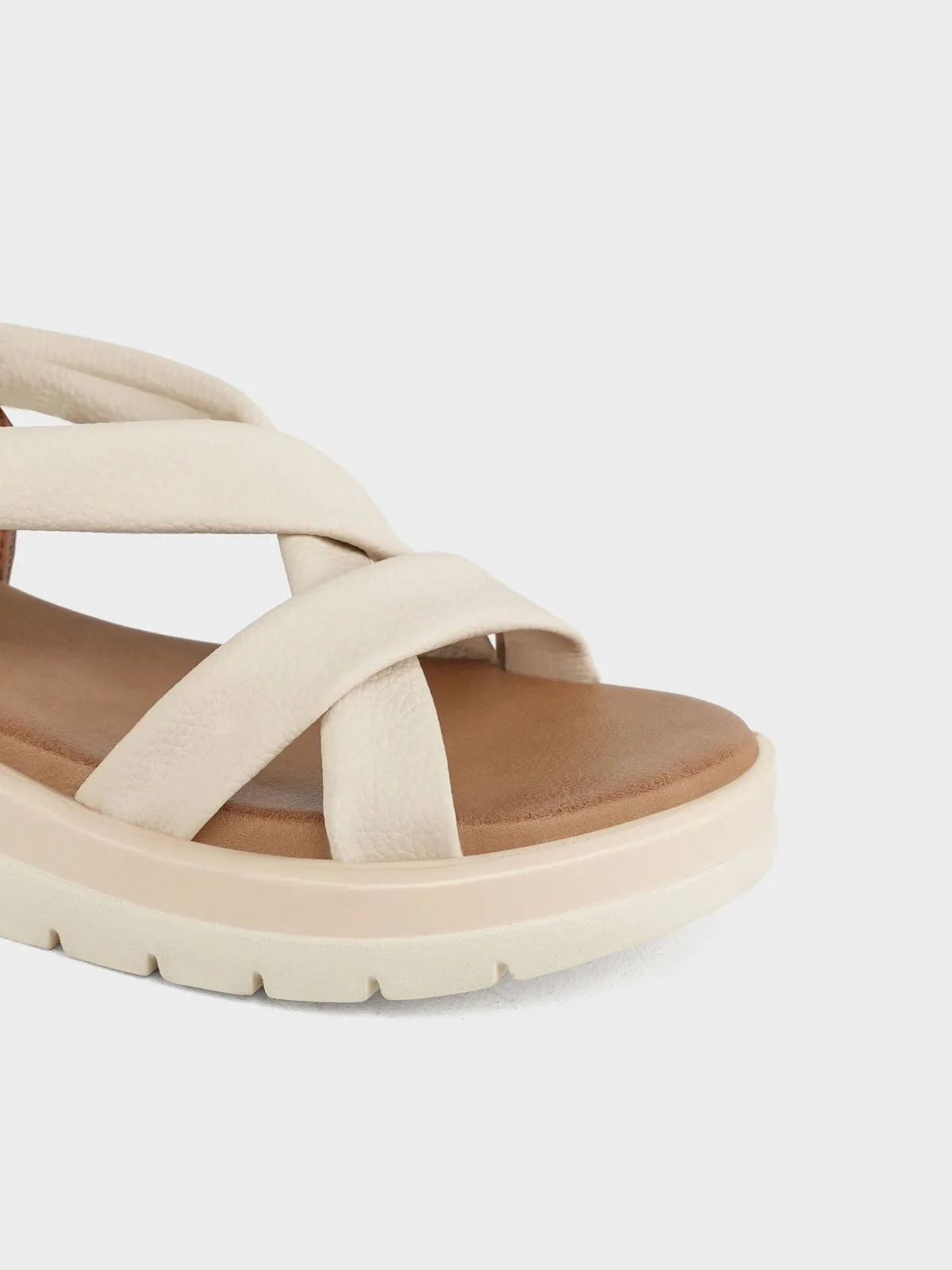 Womens "LUELLA" Casual Cross Over Sandals