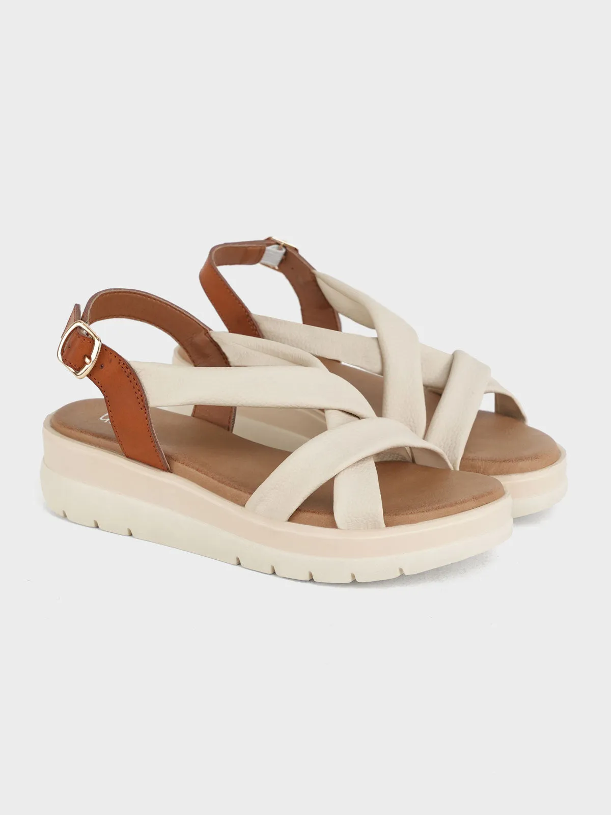 Womens "LUELLA" Casual Cross Over Sandals