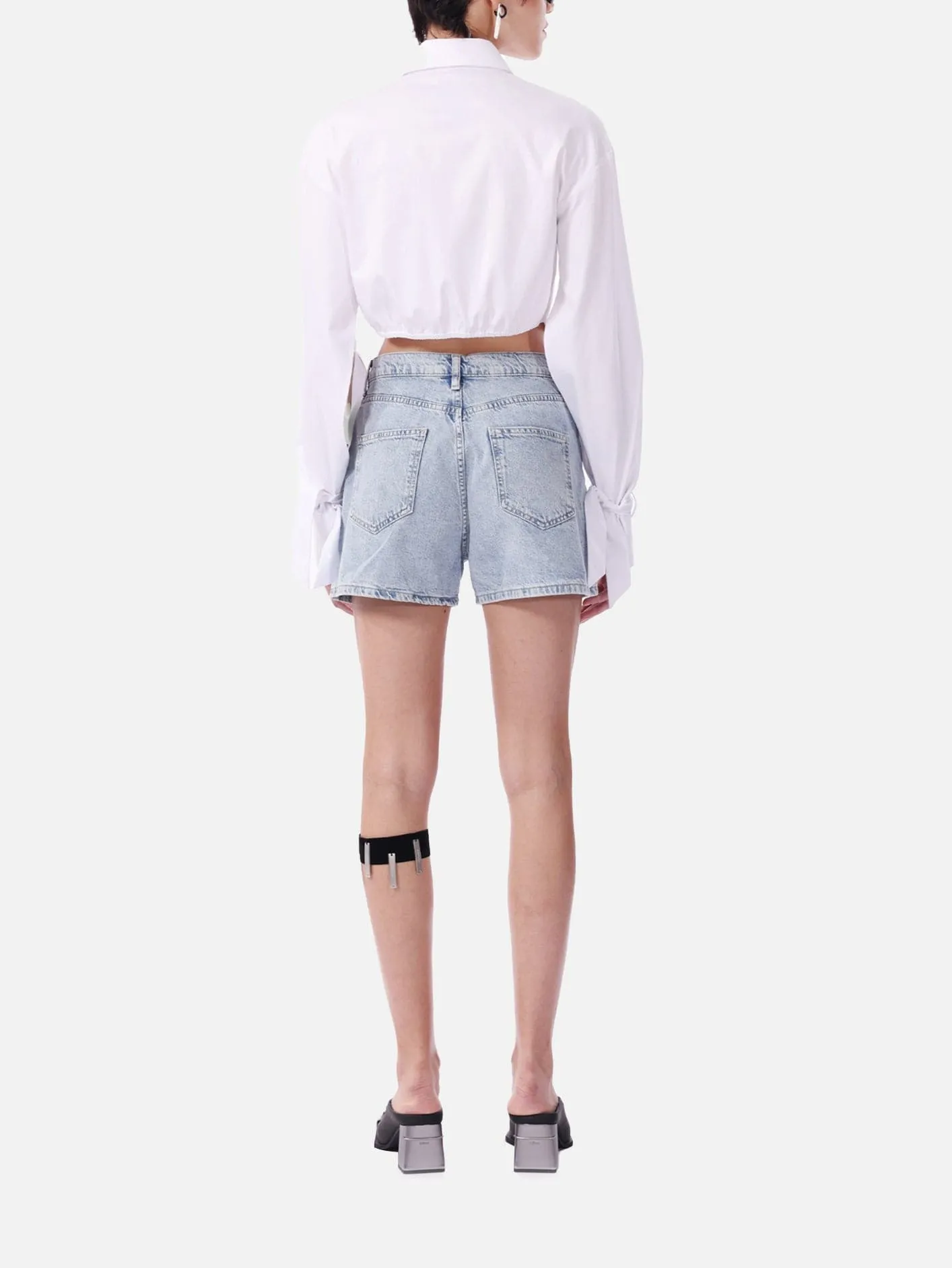 Woven Crop Shirt