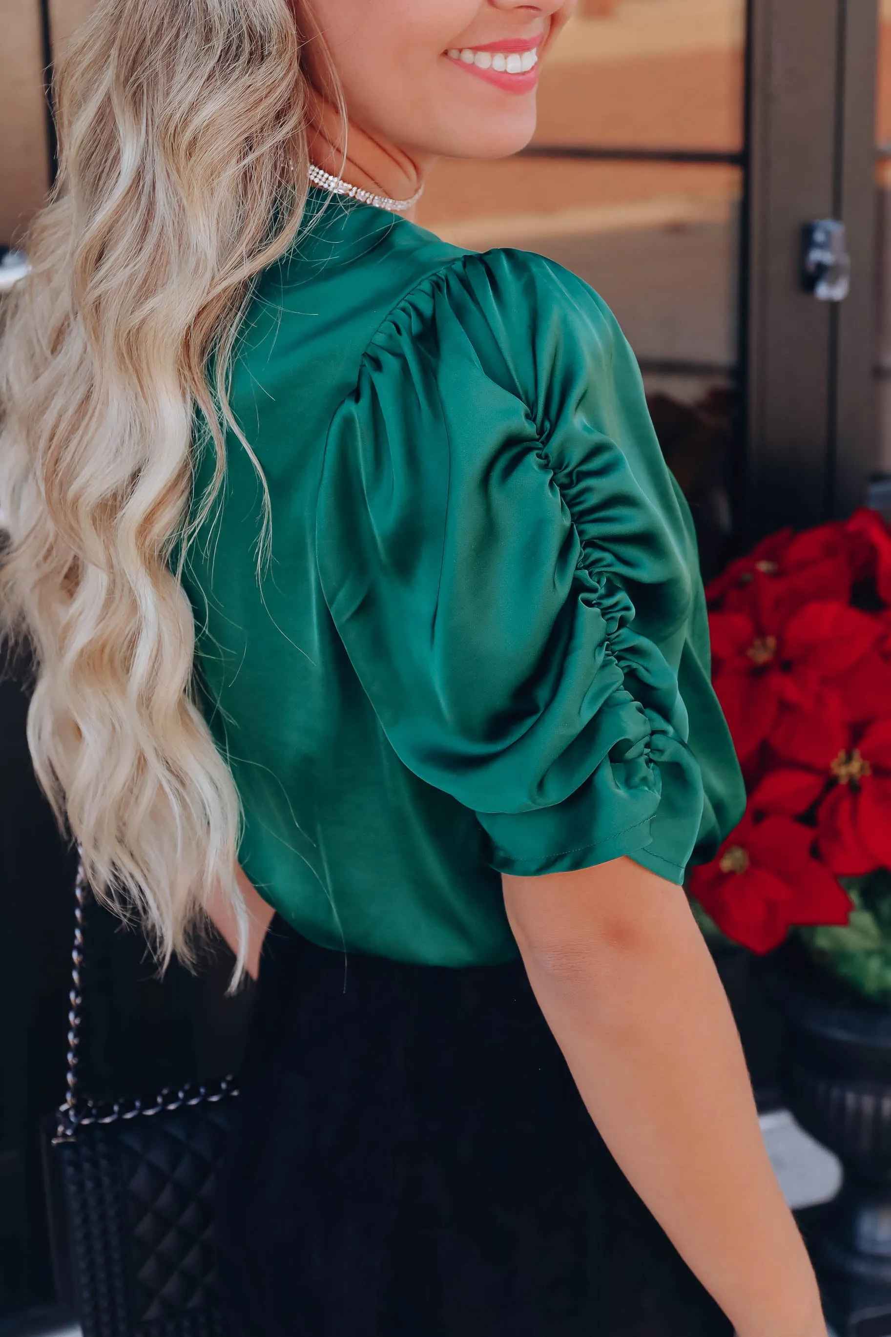 Zaitun Wrap Front Bodysuit - Green