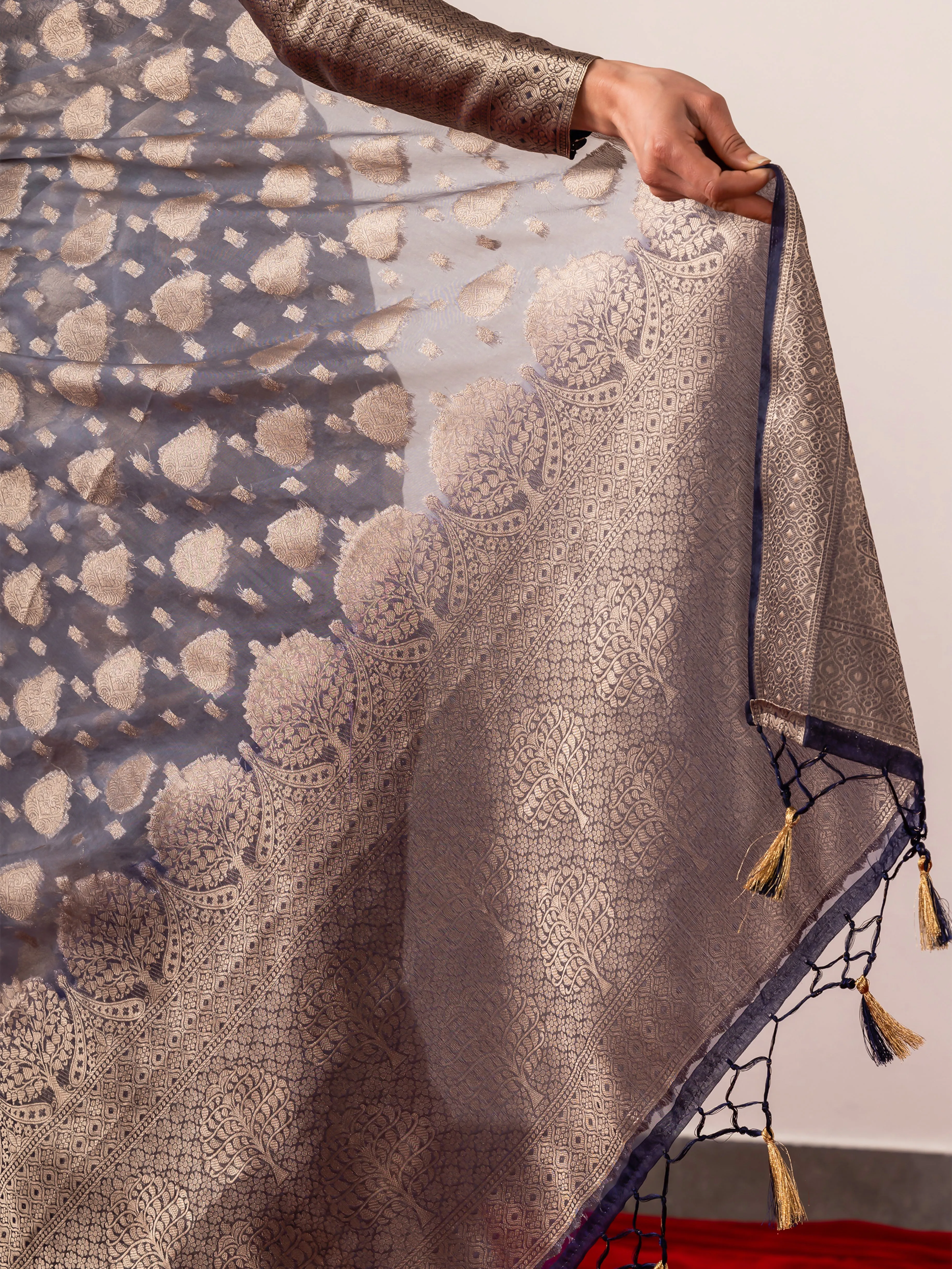 Zoya Organza Saree with Blouse fabric
