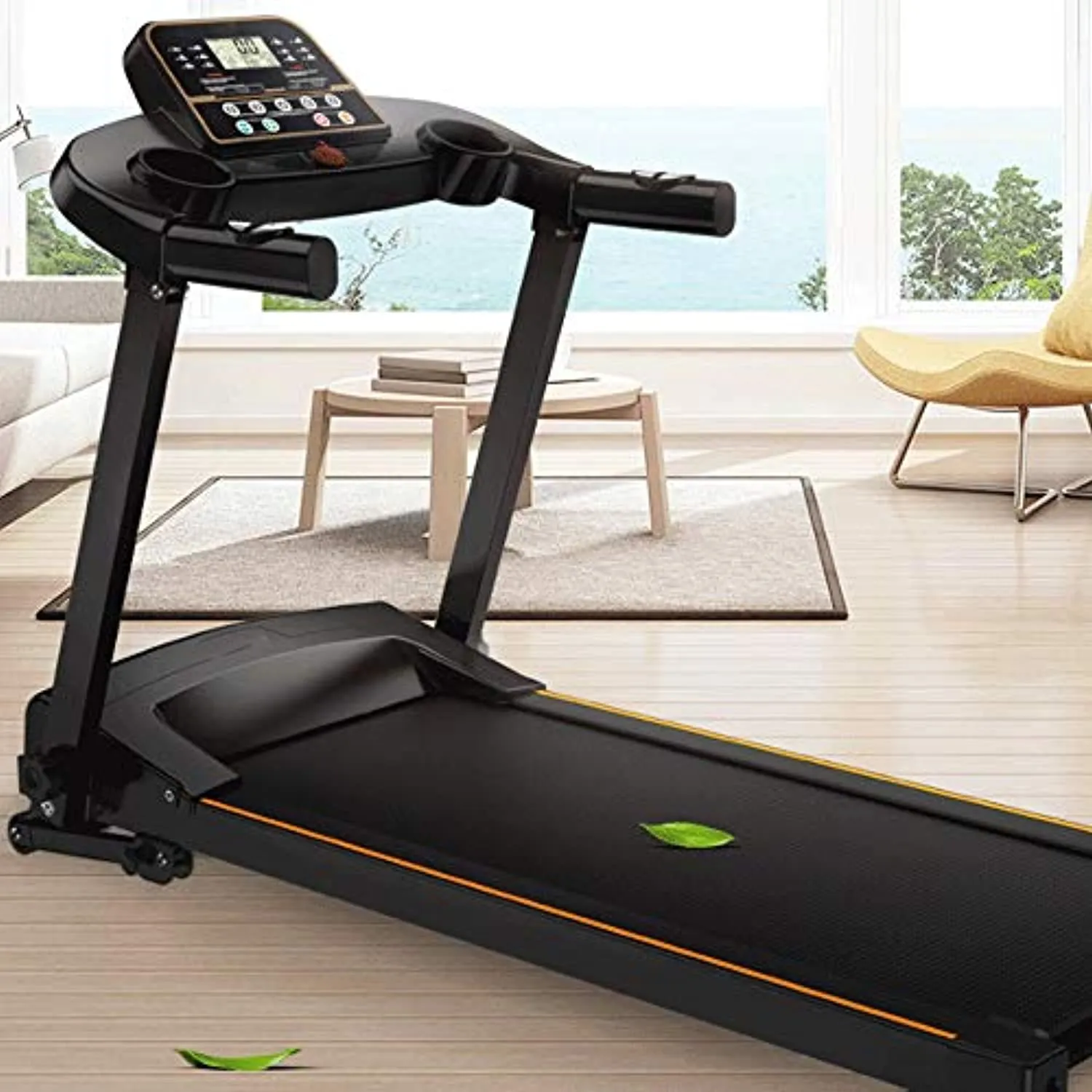 Zzfni Treadmill Smart Digital Electric Folding Treadmill W/Bluetooth Small Compact Running Workout Machine Good for Home/Apartment/RV Running Jogging Walking Foldable Treadmill