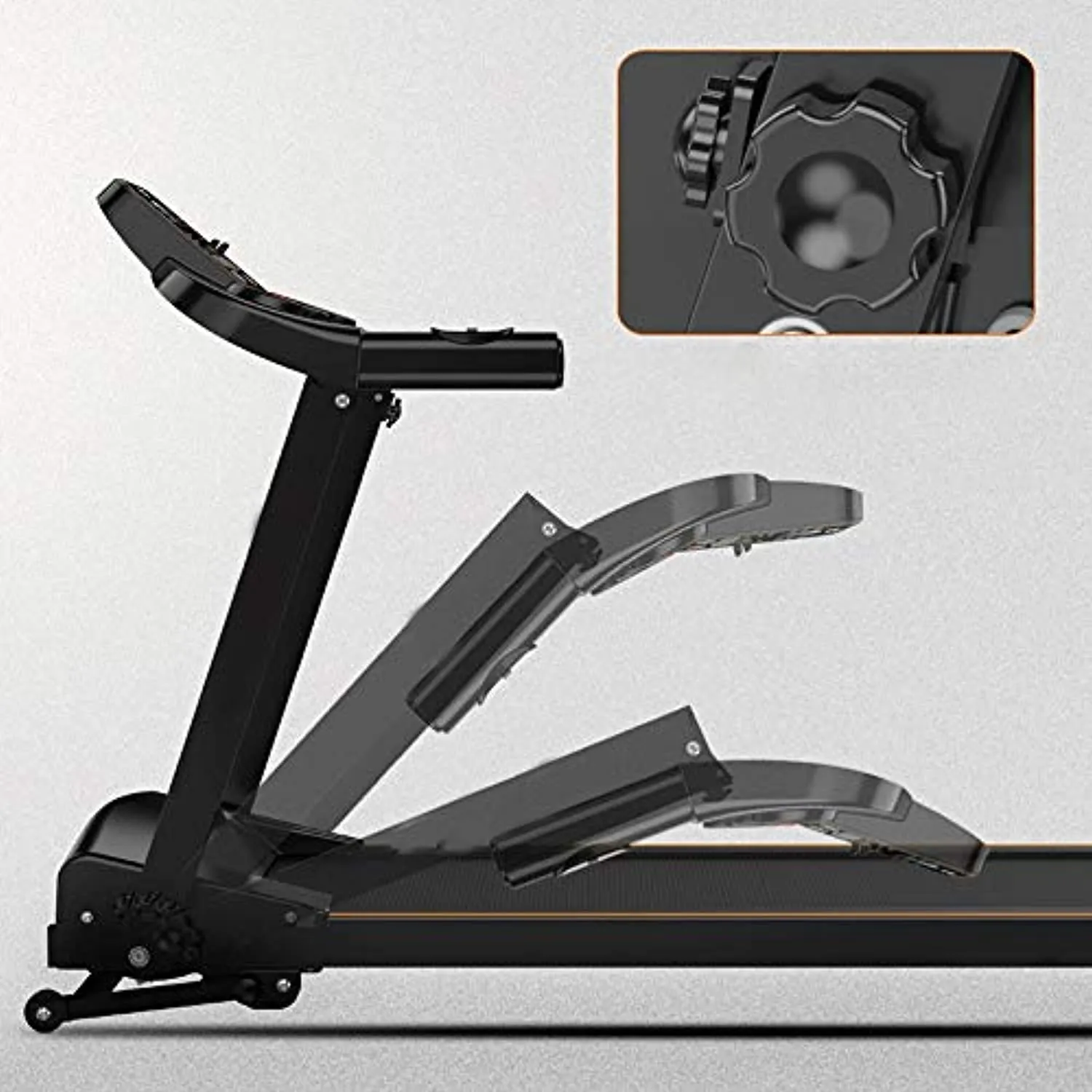 Zzfni Treadmill Smart Digital Electric Folding Treadmill W/Bluetooth Small Compact Running Workout Machine Good for Home/Apartment/RV Running Jogging Walking Foldable Treadmill